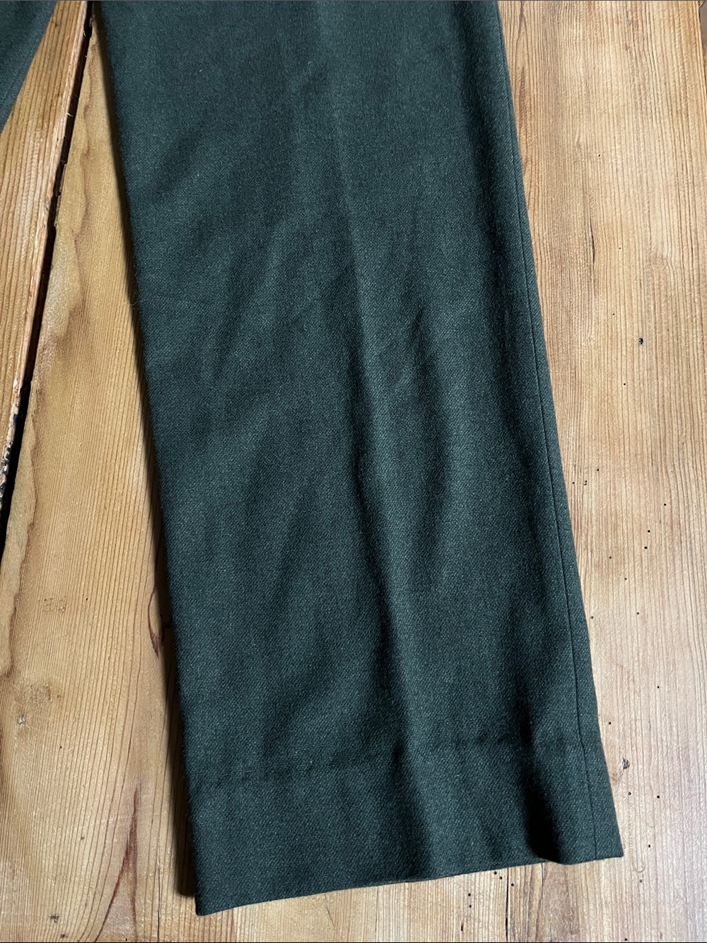 TIBI 8 Forest Green Wool Straight Leg Trousers - Picture 8 of 8